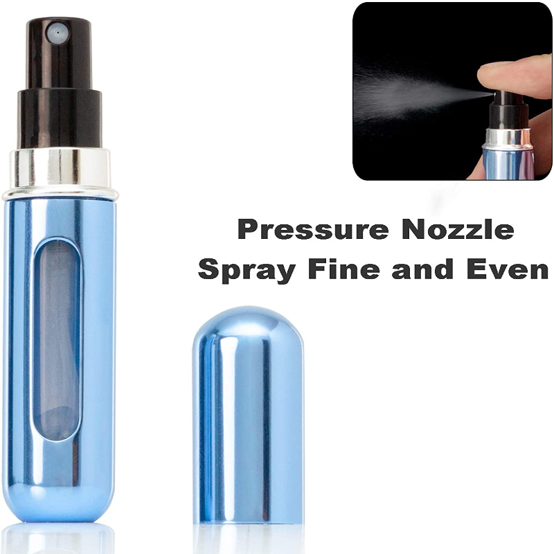 4 Pack of Portable Mini Refillable Perfume Atomizer Bottles 5ml each