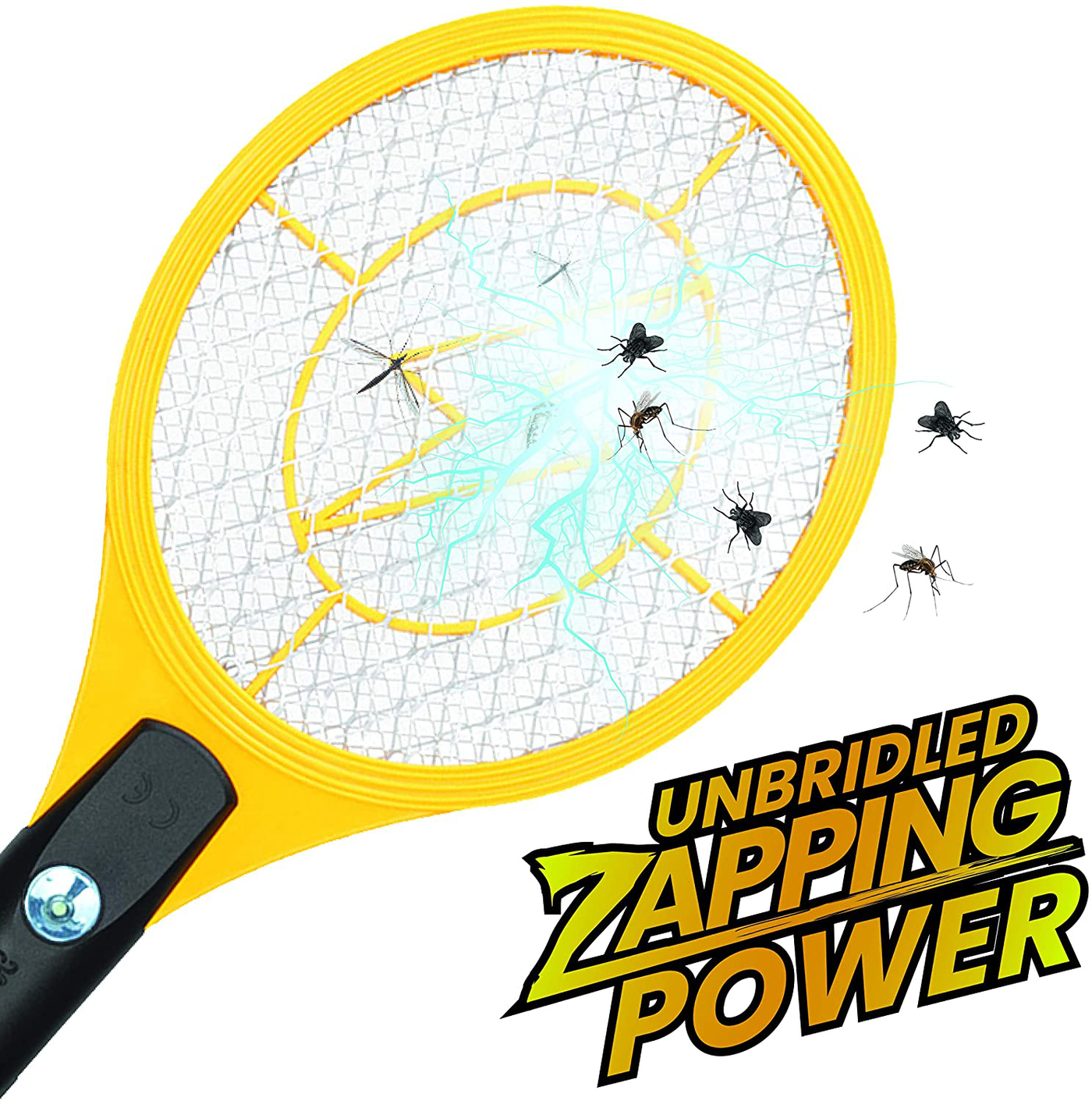 Electric Fly Swatter, Mini Bug Zapper Rechargeable for Mosquito, Flies Killer for Pest Control Indoor and Outdoor, 3800 Volt Power and Triple-Layer Safety Mesh, USB Charging, Bug Zapper Racket Insect