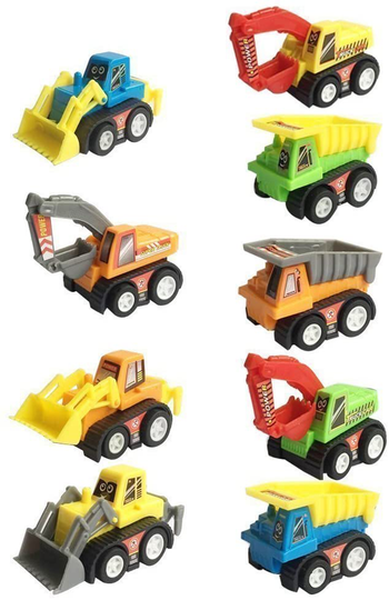 Kids Construction Mini Pull Back Vehicles (Color Random)
