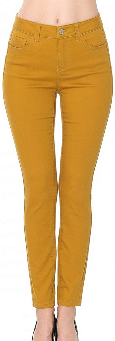wax jean Push-Up High-Rise Twill Color Pants