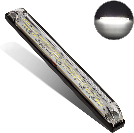 Partsam 1Pc 12V 8 Inch Slim Line LED Utility Strip Bar 30LED, 8" Truck Trailer Camper RV Motorcycle Motorhome Led Marker Lights Interior Dome Lights Cargo Lights Courtesy Lights Lamps Rear Lights