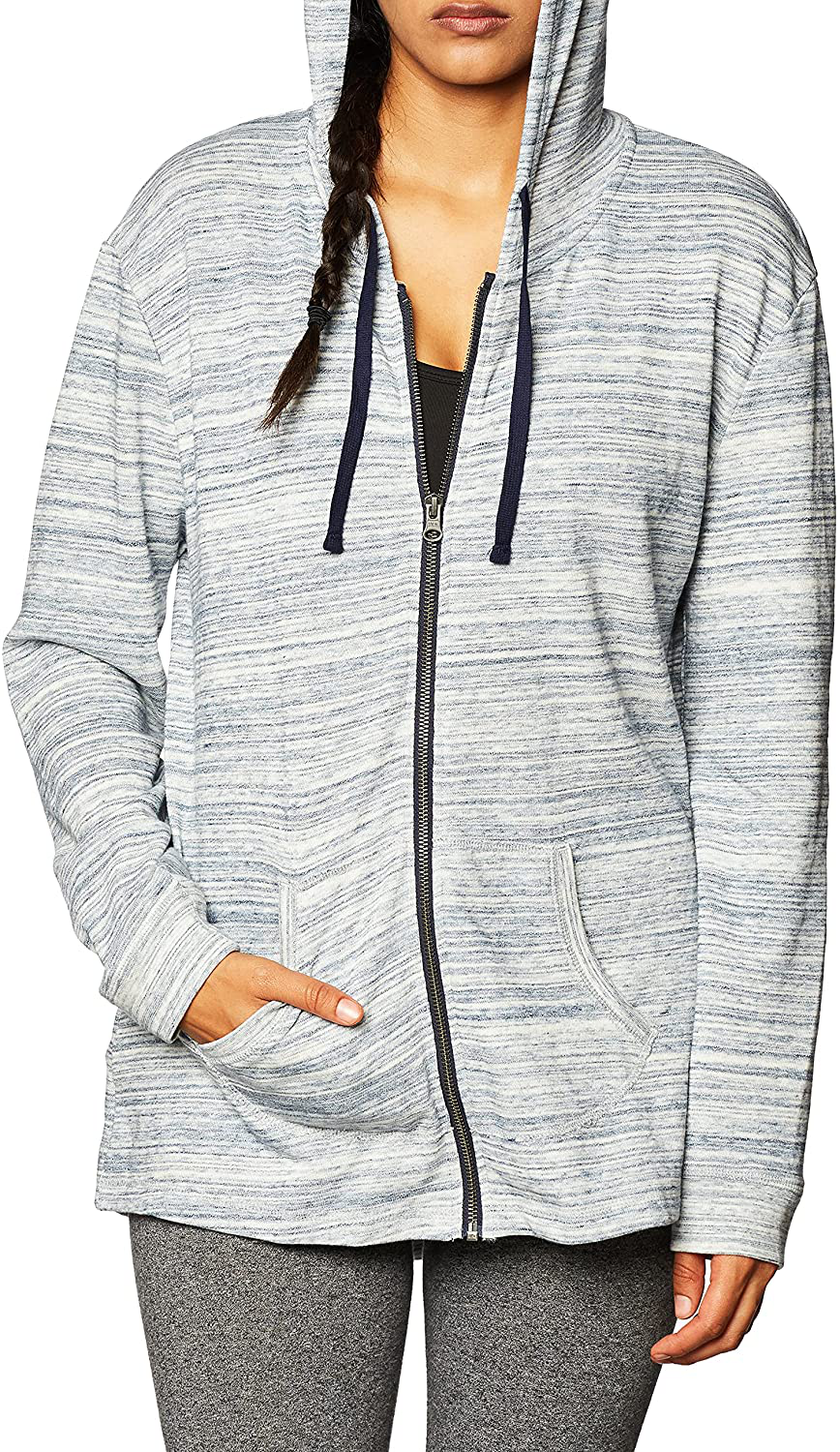 Hanes Women's Jersey Full Zip Hoodie