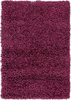 Unique Loom Solo Solid Shag Collection Area Modern Plush Rug Lush & Soft, 2' 2 x 3' 0, Eggplant Purple