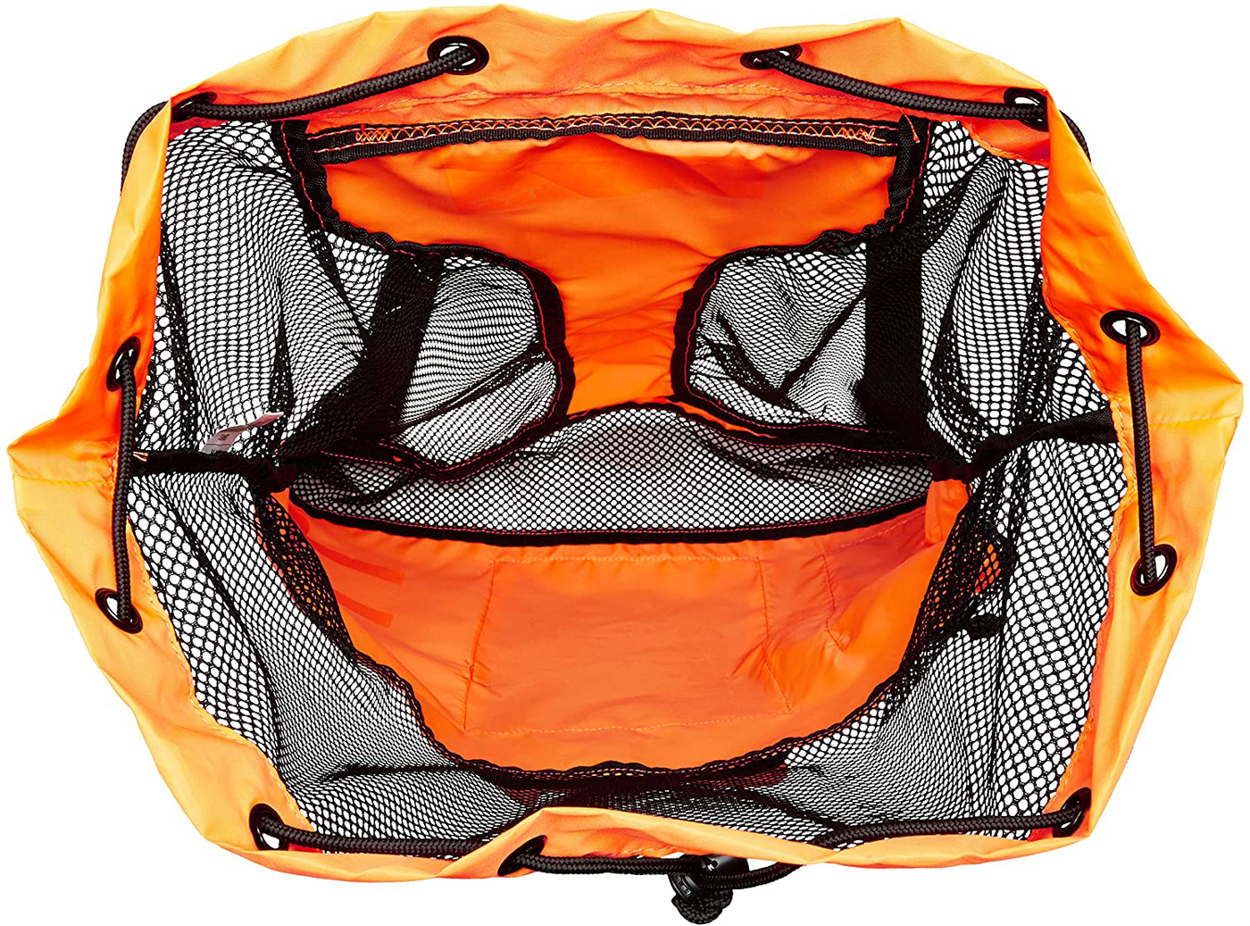 TYR Big Mesh Mummy Backpack For Wet Swimming, Gym, and Workout Gear , Orange