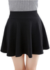 Urban CoCo Women's Basic Versatile Stretchy Flared Casual Mini Skater Skirt