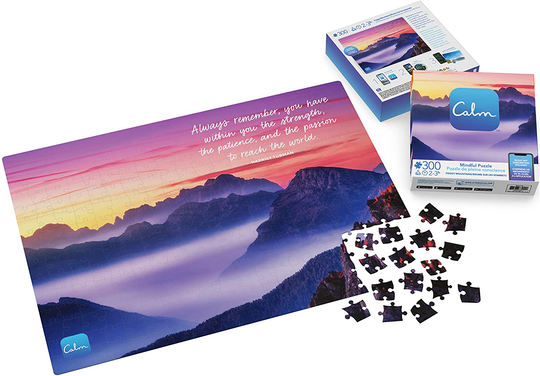 300-Piece Calm Jigsaw Puzzle for Relaxation, Stress Relief, and Mood Elevation