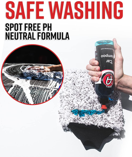Adam's Car Wash Shampoo (Gallon) - pH Best Car Wash Soap For Snow Foam Cannon, Foam Gun, Car Soap Wash For Pressure Washer & 5 Gallon Wash Bucket Kit | Powerful Safe Spot Free Car Cleaning Liquid Auto Detergent | Safe On Car Wax & Ceramic Coating