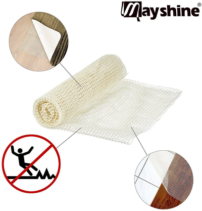 MAYSHINE Non-Slip Area Rug Pad Mat Underlay Multipurpose for Hard Surface Floor (6 x 9 Feet)