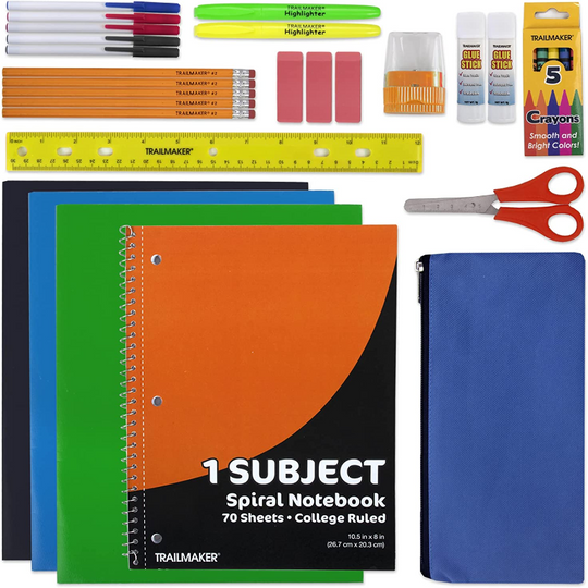 30 Piece School Supplies Kit for Elementary School Students
