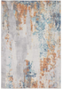 Luxe Weavers Rugs – Euston Modern Area Rugs with Abstract Patterns 7681 – Medium Pile Area Rug, Dark Blue, Light Blue / 4 x 5