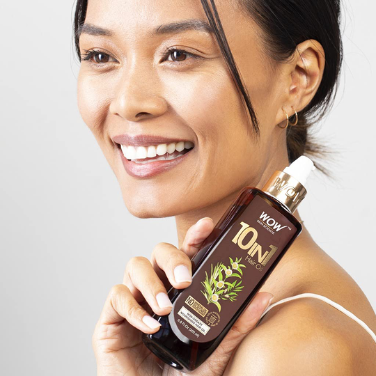 WOW Hair Oil, Reduce Hair Loss, Split Ends, Dandruff, Smooth, Thick Hair, Boost Hair Growth and Stronger Roots, Deep Clean For Healthy Scalp, All Hair Types, Adults and Children, 200 mL