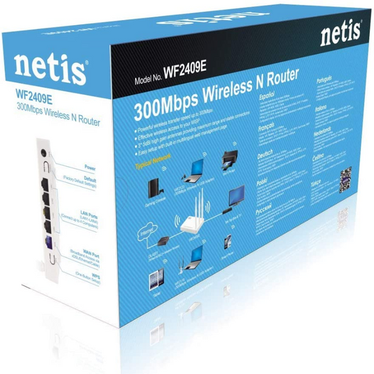 Netis WF2409E 300Mbps High-Speed Wireless N Router with Parental Controls
