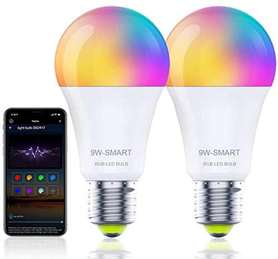 Smart WiFi LED Light Bulb, Works with Alexa & Google Home