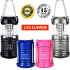 4 Pack LED Portable Camping Lanterns with Batteries - (Multicolor)