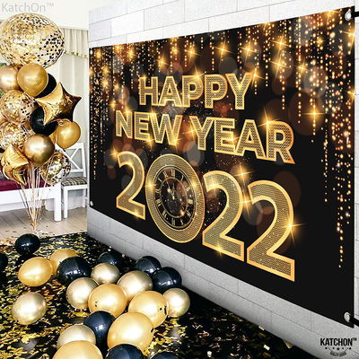 XtraLarge Happy New Year Banner 2022  72x44 Inch