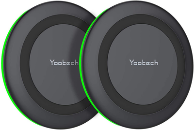 2 Pack Wireless Charger Qi-Certified 10W Max Fast Wireless Charging Pad 