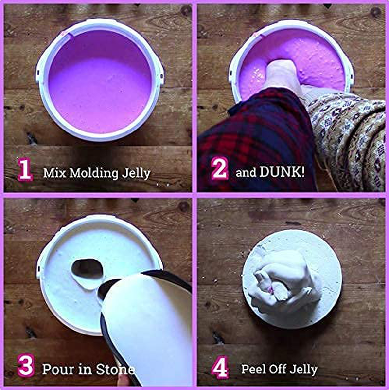 Edinburgh Hand Casting Kit for 2 - Premium DIY Hand Hold Statue Casting Kit for Christmas, Wedding, Anniversary, Husband, Wife, or Couple Gift Idea