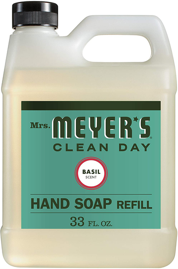 Mrs. Meyer's Clean Day Liquid Hand Soap Refill, Basil, 1 Pack
