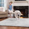 Gorilla Grip Original Ultra Soft Runner Area Rug, 2x8 FT, Many Colors, Luxury Shag Carpets, Fluffy Indoor Washable Rugs for Kids Bedrooms, Plush Home Decor for Living Room Floor, Bedroom, Light Gray