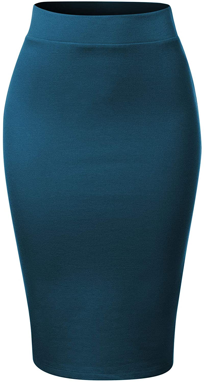 MixMatchy Women's Casual Classic Bodycon Pencil Skirt