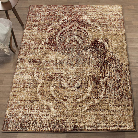 SUPERIOR Desginer Salford Area Rug, 5x8, Maroon
