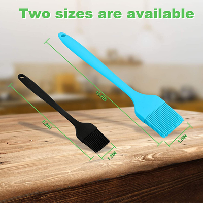 Silicone Basting Brush, Premium Baking Brush - for Cooking, Grilling & Marinating, BBQ, Pastry, Sauce, Butter, Oil, Turkey and Desserts Baking - Heat Resistant Barbecue Utensil, Set of 2