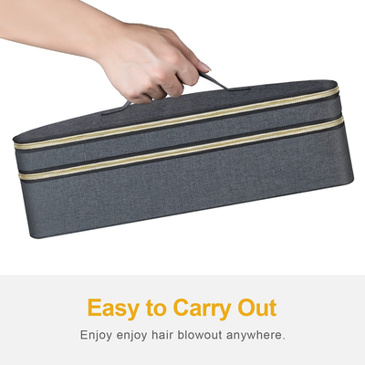 Travel Case for Revlon One Step Hair Dryer & Styler Volumizer, Blow Dryer Brush, Double-Layer Travel Storage Carrying Bag Compatible with Hot Tools Hot Air Brush & Styling Tools Accessories(Case Only)
