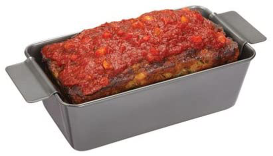 Chicago Metallic Non-Stick 2-Piece Healthy Meatloaf Set, Grey