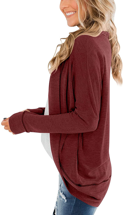 Women's Casual Long Sleeve Open Front Cardigan Sweater