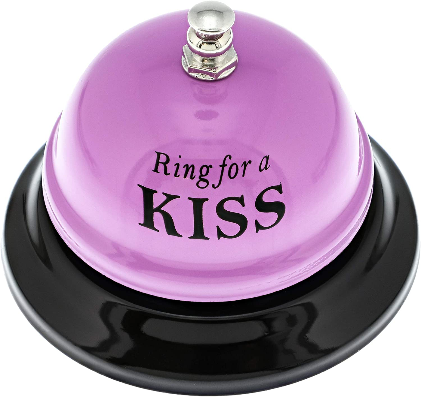 Juvale Novelty Ring for Kiss Desk Bell - Cute and Funny Gifts for Her, Anniversary, Birthday, 2.5 Inches