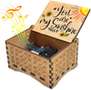 Rabbitable You are My Sunshine Music Box - Wooden Vintage Laser Engraved Cute Sunshine Musical Box Gift for Birthday/Christmas/Valentines Day/Anniversary/Mother's Day