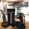 2 Pack BPA Free & Leakproof Utopia Home Shaker Bottles With Twist and Lock Protein Storage Box 