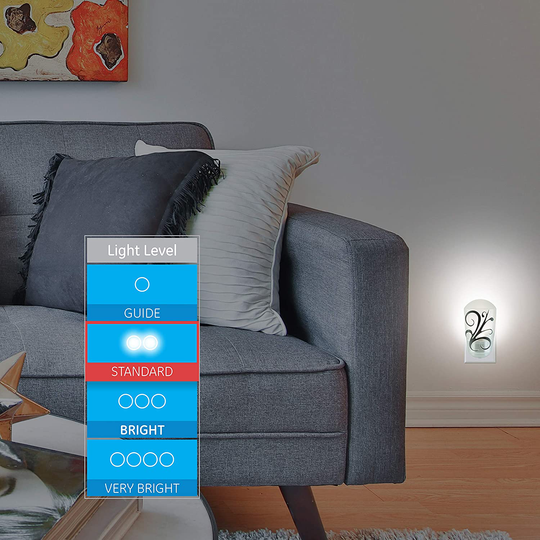 GE LED Night Light, Plug-in, Rounded Decor Shade, Dusk-to-Dawn Sensor, Auto On/Off, UL-Listed, Ideal for Bedroom, Bathroom, Nursery, Hallway, Soft White, 11310