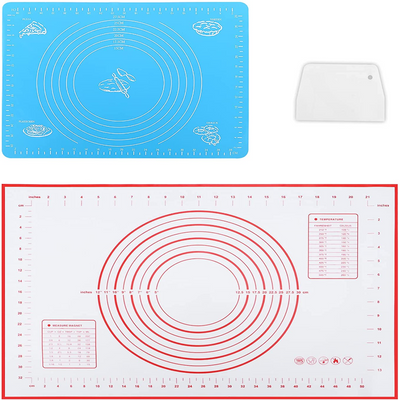 2 Piece Silicone Pastry & Baking Mat Set