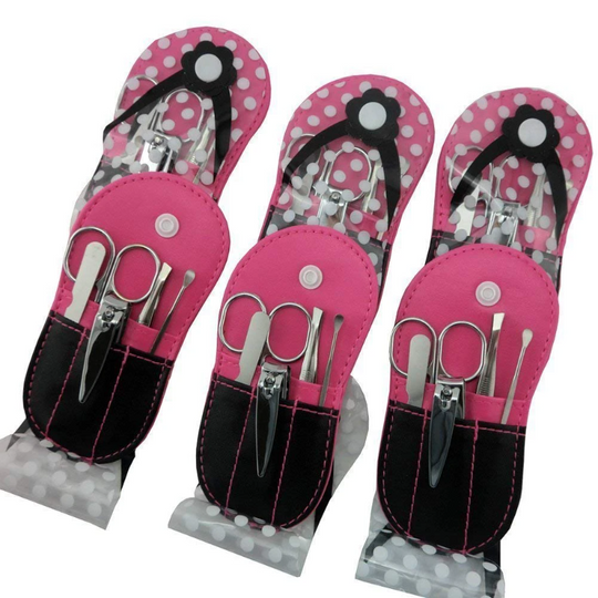 6 Pack Flip Flop Party Favor Manicure Set