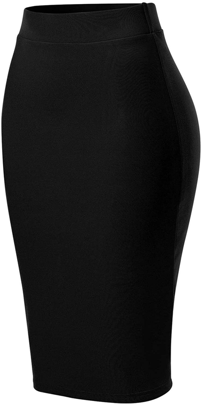 MixMatchy Women's Casual Classic Bodycon Pencil Skirt