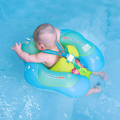 Free Swimming Baby Inflatable Baby Swim Float Children Waist Ring Inflatable Pool Floats Toys Swimming Pool Accessories for The Age of 3-72 Months(Blue, S)