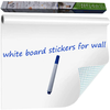 WISHAVE Large Dry Erase Whiteboard Sticker Wall Decal,Self-Adhesive White Board Sticker Vinyl Peel and Stick Paper for School, Office, Home, Kids Drawing with 1 Marker 78.7 X 17.5 inch