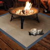 Qiveno Fire Pit Mat, 67x 59inch Portable Fire Pit Mat for Grass, Patio Fire Pit Pad, Fireproof Mat Protect Deck, Patio, Lawn or Campsite from Popping Embers