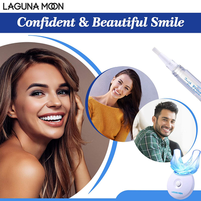 Lagunamoon teeth whitening kit, teeth whitening gel with LED light