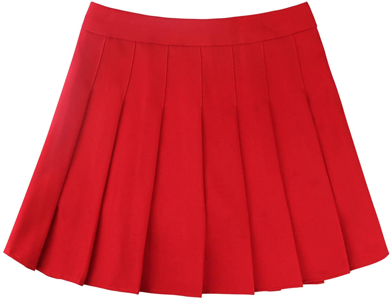 chouyatou Women's Simple High Waist All Around Pleated A-Line Skirt