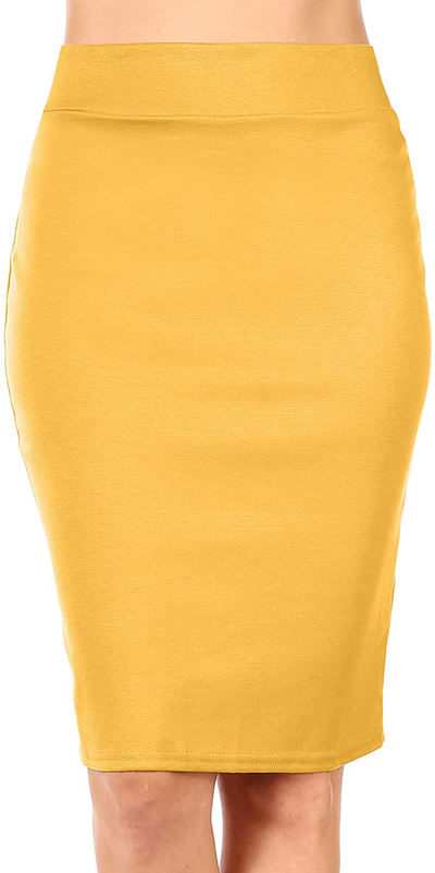 Reg and Plus Size Pencil Skirts for Women Below The Knee. Work,Weekends,Date Nights,Sexy Office Business Bodycon Skirts