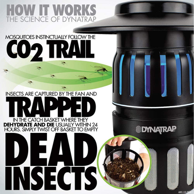 Dynatrap DT1050 Insect Half Acre Mosquito Trap, 3 lbs, black