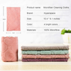 Microfiber Cleaning Cloth, Kitchen Towels, Double-Sided Microfiber Towel Lint Free Highly Absorbent Multi-Purpose Dust and Dirty Cleaning Supplies for Kitchen Car Cleaning. Size:6.1"x10.4", Pack of 4