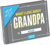 Knock Knock What I Love about Grandpa Fill in the Love Book Fill-in-the-Blank Gift Journal, 4.5 x 3.25-inches