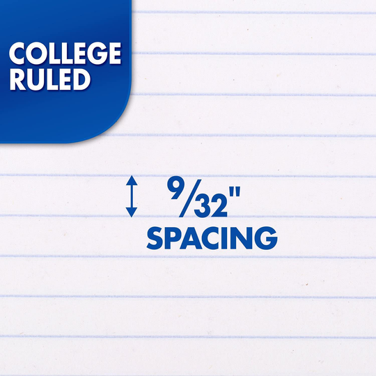 Mead Spiral Notebooks, 1 Subject, College Ruled Paper, 70 Sheets, Colored Note Books, Lined Paper, Home School Supplies for College Students & K-12, 10 1/2" x 8”, Assorted Colors, 6 Pack (73065)