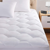 Full Mattress Pad, 8-21" Deep Pocket Protector Ultra Soft Quilted Fitted Topper Cover Fit for Dorm Home Hotel -White