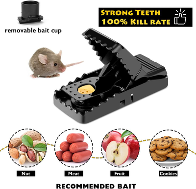 Mouse Trap, Mouse Traps That Work Small Mice Trap Outdoor Indoor Best Snap Traps for Mouse/Mice Safe and Reusable 6 Pack Quick Kill Mice Traps