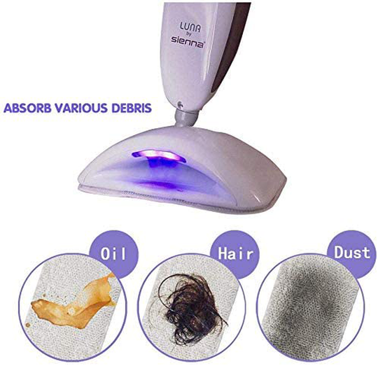 Vingi Sienna Luna Replacement Pads Microfiber Mop Pads Fit for Steamer Head SSM-3006 Series Hard Floor Mop Washable Durable Cloth Pads 6 Pack