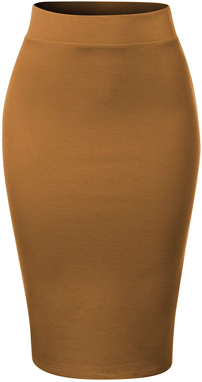 MixMatchy Women's Casual Classic Bodycon Pencil Skirt